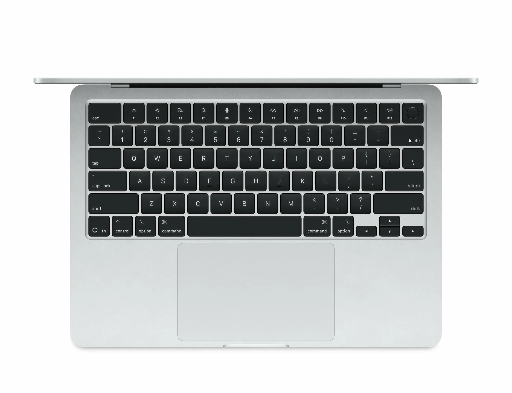 13.6" Ноутбук Apple MacBook Air 13 M4 (2025) 16 GB RAM/512 GB SSD, 10 CPU/10 GPU, Silver, английская клавиатура
