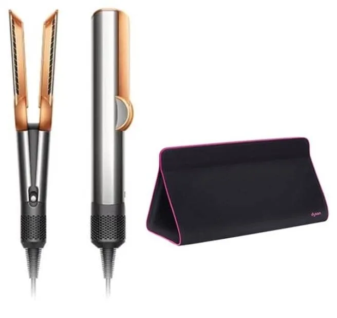 Выпрямитель для волос Dyson Airstrait Straightener HT01 + Travel Case, Nickel/Copper