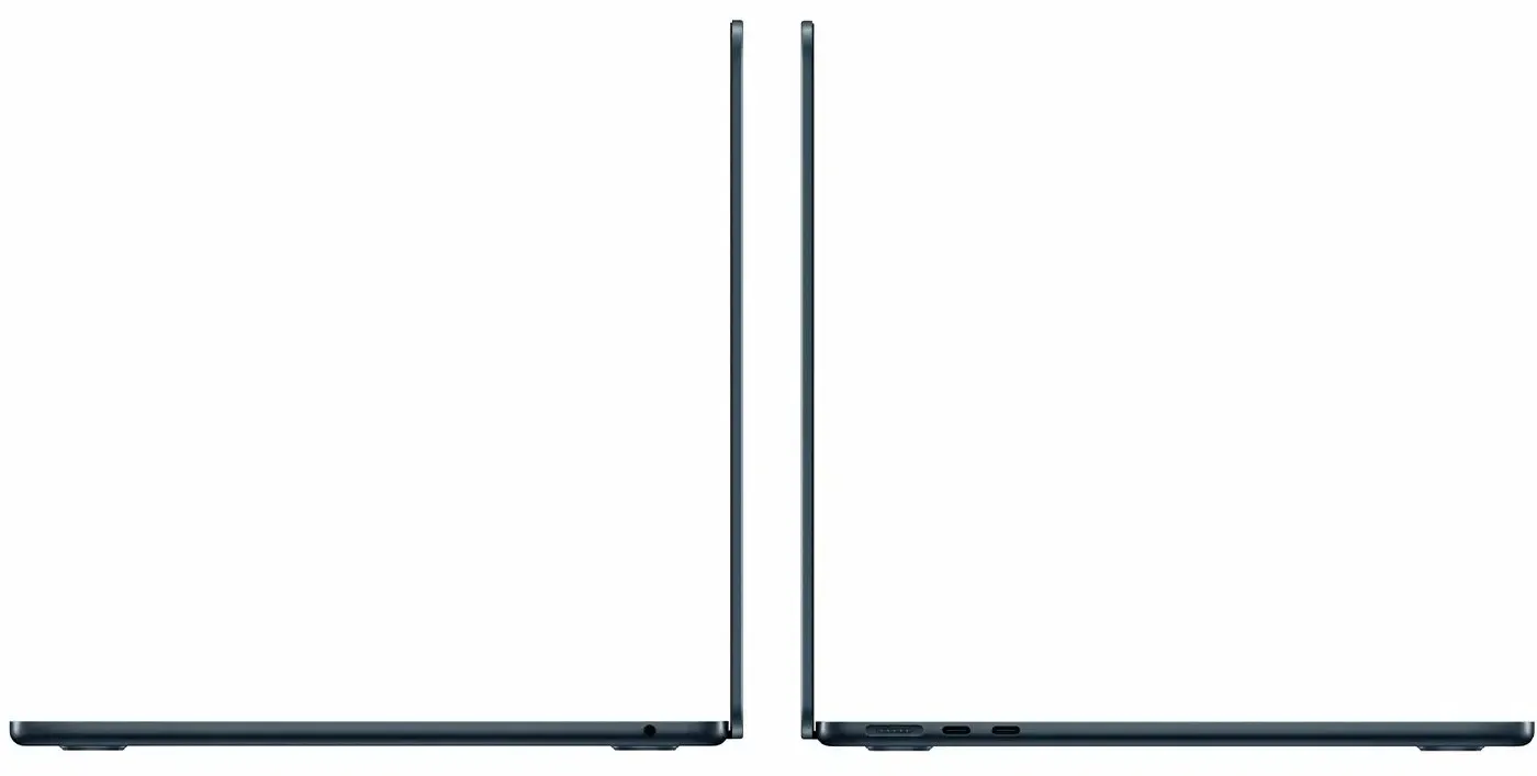 13.6" Ноутбук Apple MacBook Air 13 M4 (2025) 16 GB RAM/512 GB SSD, 10 CPU/10 GPU, Midnight Black, английская клавиатура