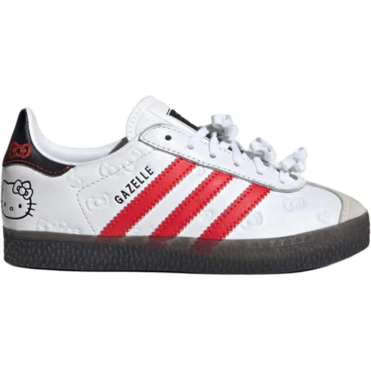 Подростковые кроссовки Adidas Originals Gazelle White/Red GS