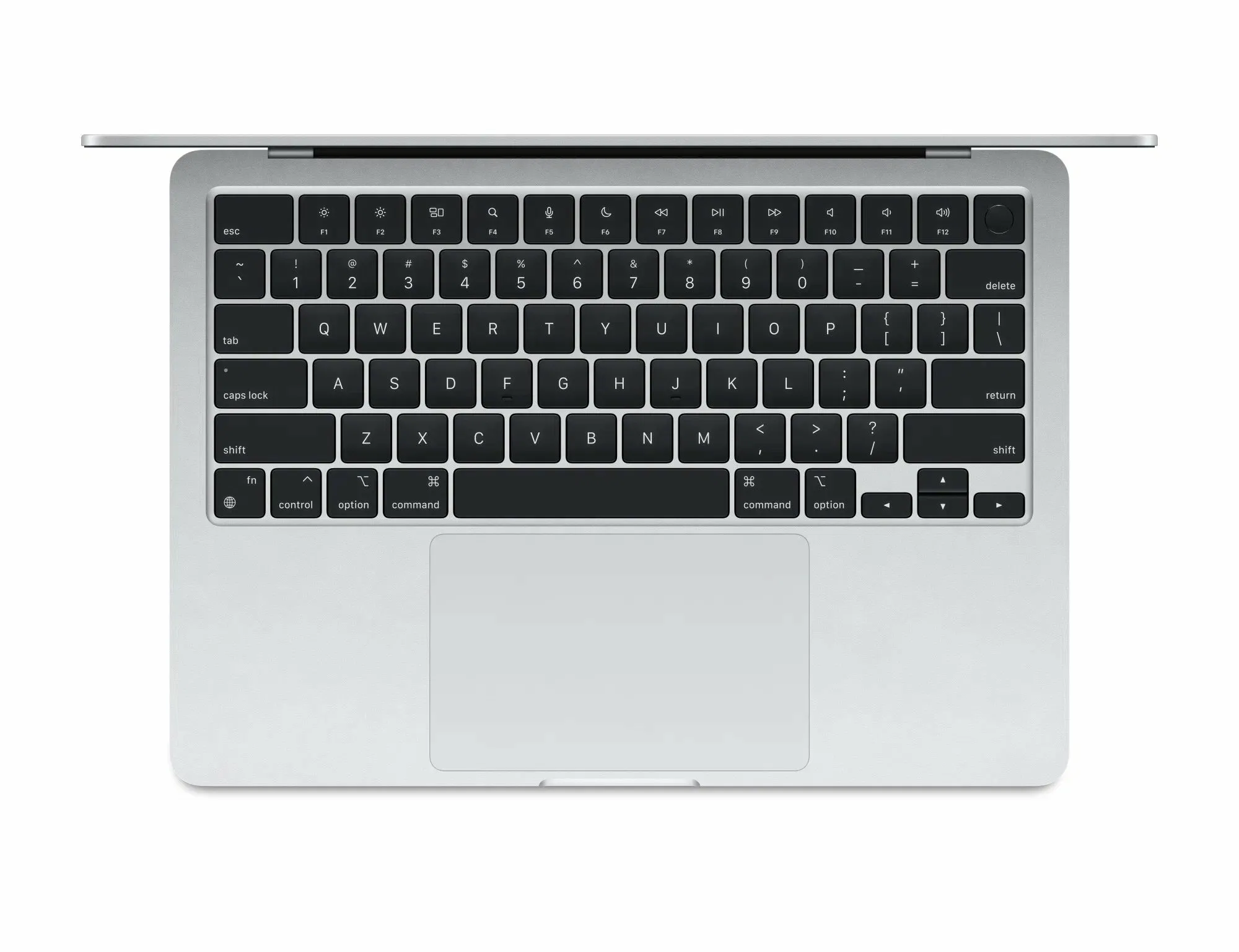 15.3" Ноутбук Apple MacBook Air 15 M4 (2025) 24 GB RAM/512 GB SSD, 10 CPU/10 GPU, Silver, английская клавиатура
