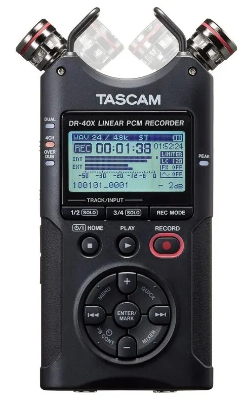 Диктофоны Tascam DR-40X Black