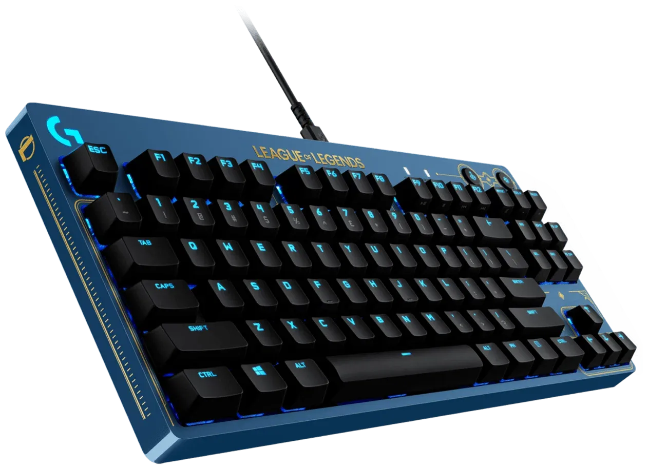 Клавиатура Logitech G PRO Hextech League of Legends Limited Lightsync RGB GX Brown Switch Blue