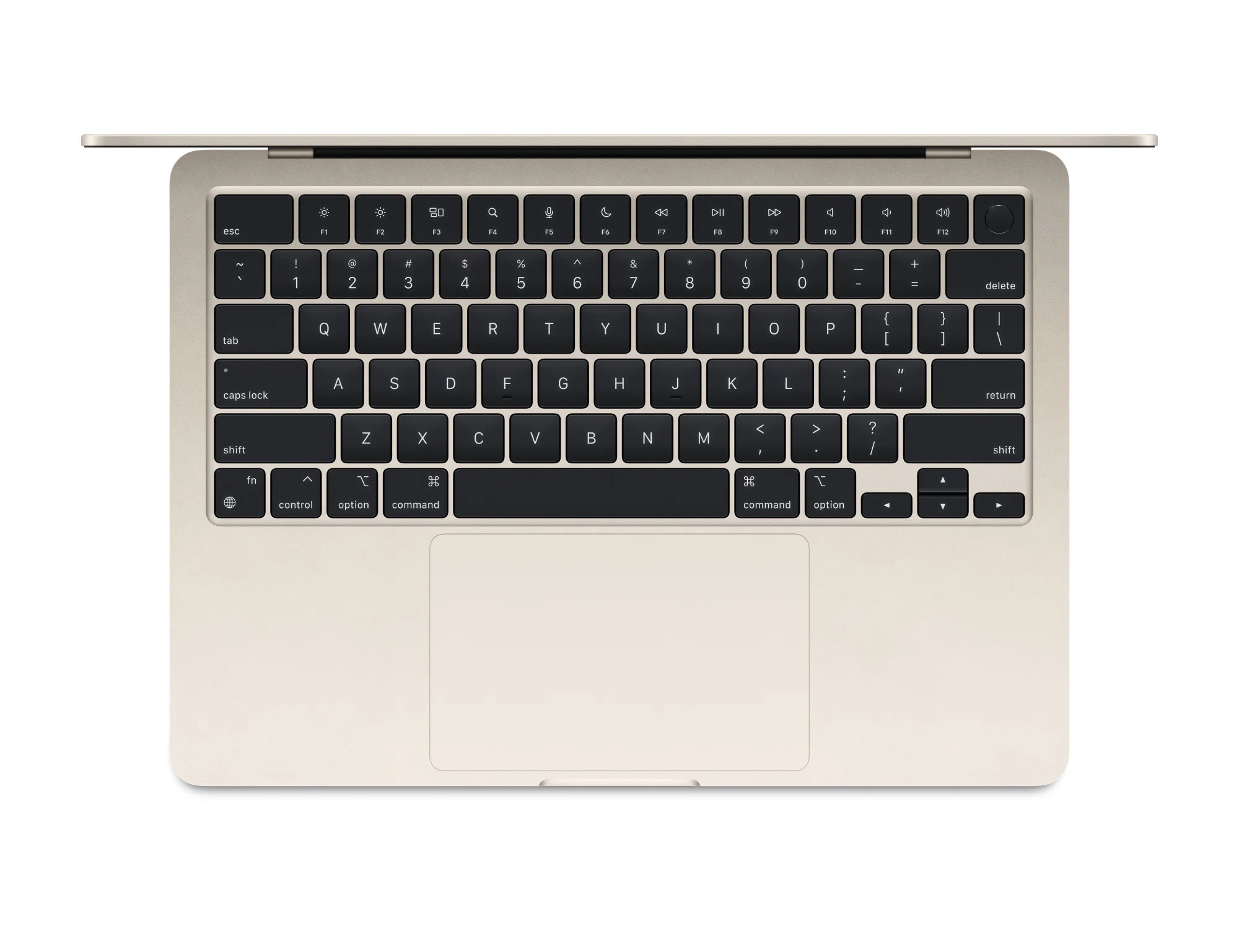 13.6" Ноутбук Apple MacBook Air 13 M3 (2024), 8 GB RAM/256 GB SSD, 8 CPU/8 GPU, Starlight, английская клавиатура