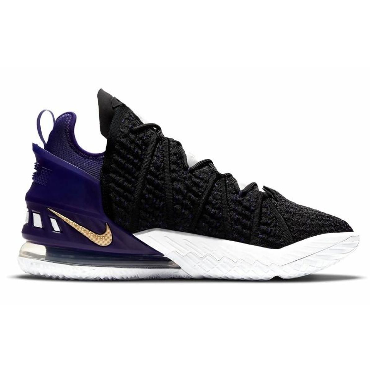 Кроссовки Nike Lebron 18 Black/Purple/Gold