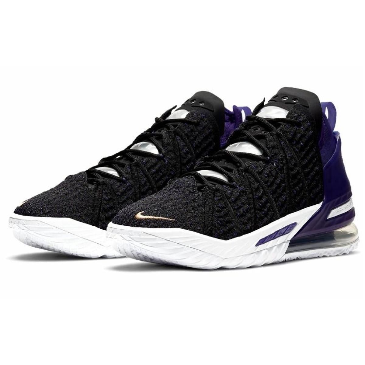 Кроссовки Nike Lebron 18 Black/Purple/Gold