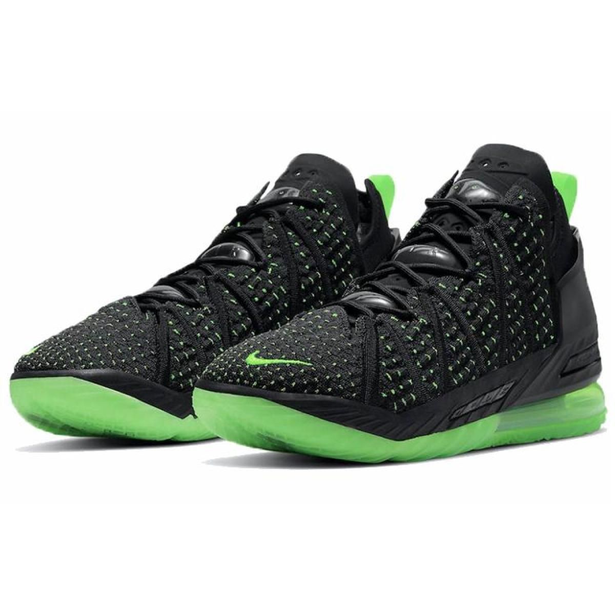 Мужские кроссовки Nike Lebron 18 Black/Green/White