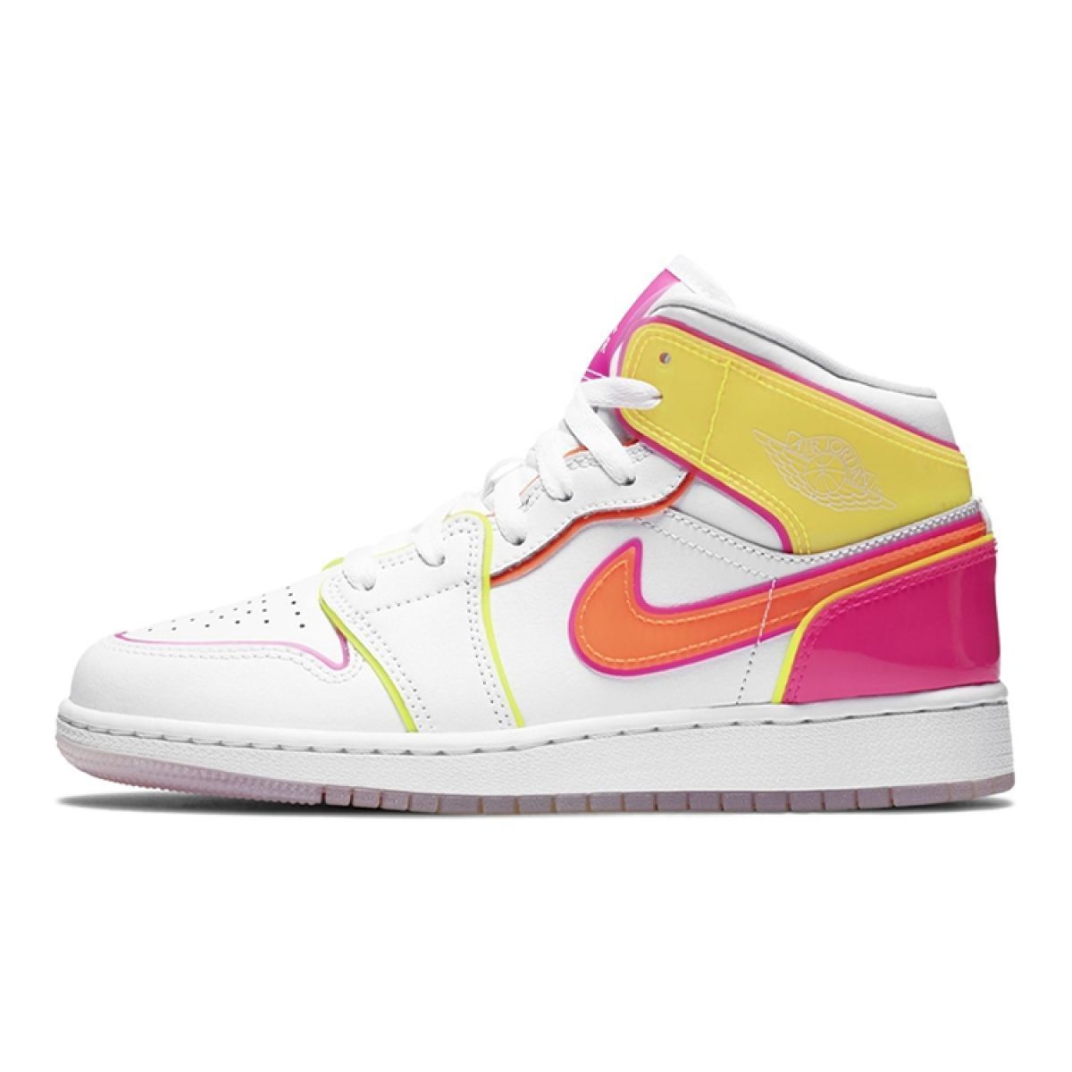 Подростковые кроссовки Air Jordan 1 Mid "Edge Glow" GS