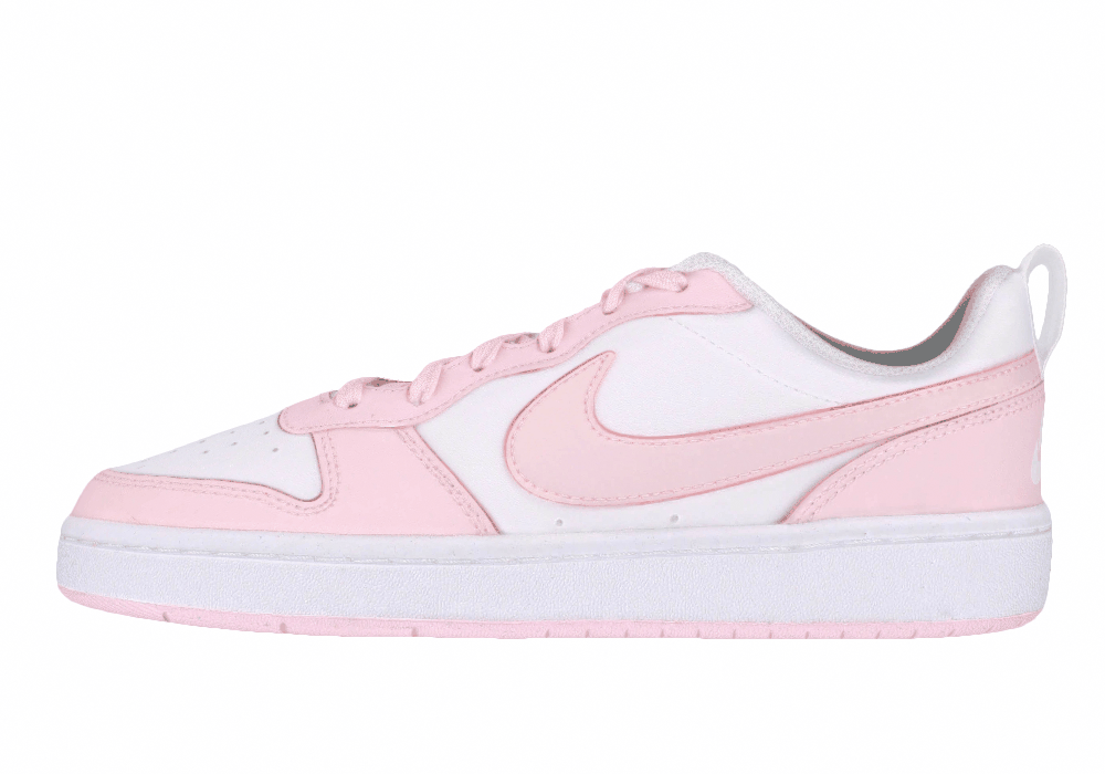 Подростковые Nike Court Borough Low 2 White/Pink GS