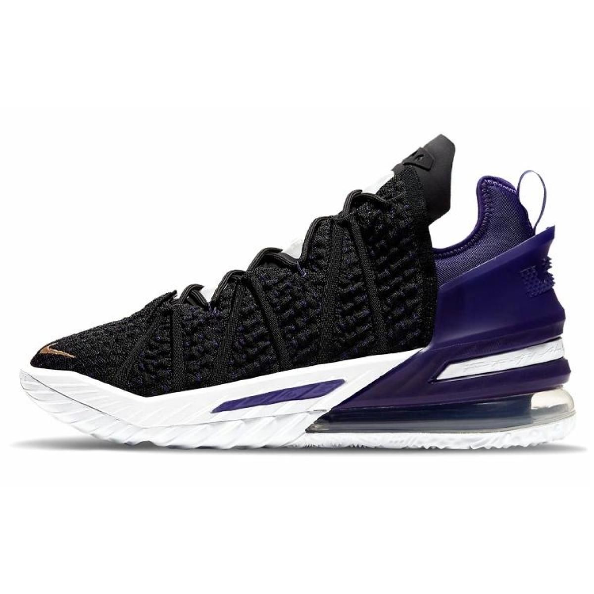 Кроссовки Nike Lebron 18 Black/Purple/Gold