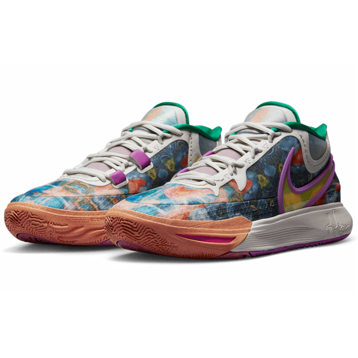 Мужские кроссовки Nike Kyrie 8 EP Heat Circle Of Life White/Brown/Blue