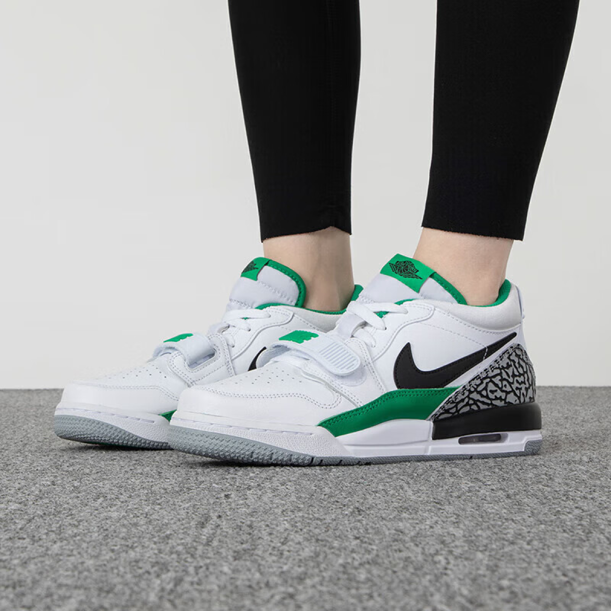 Подростковые кроссовки Air Jordan Legacy 312 Low Black/Green/White GS