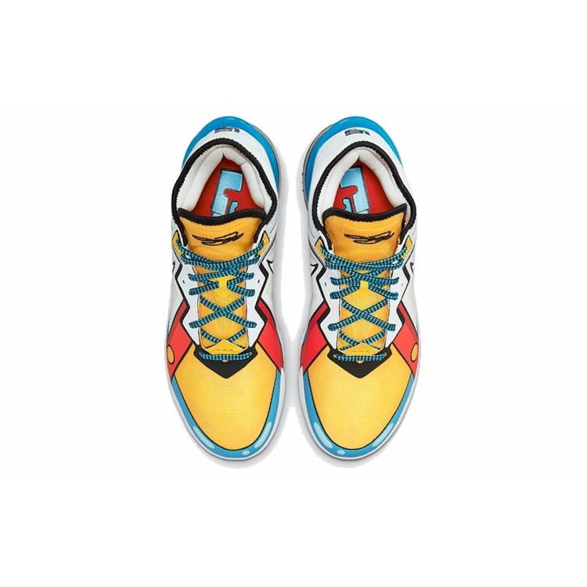 Кроссовки Nike Lebron 18 EP Cartoon Art White/Blue/Yellow