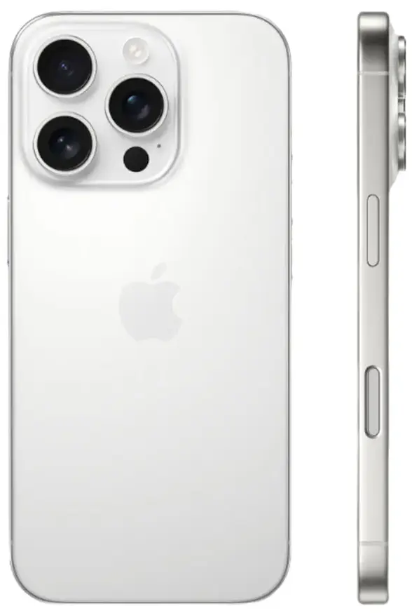 Смартфон Apple iPhone 16 Pro 128 GB, Dual nano SIM, White Titanium