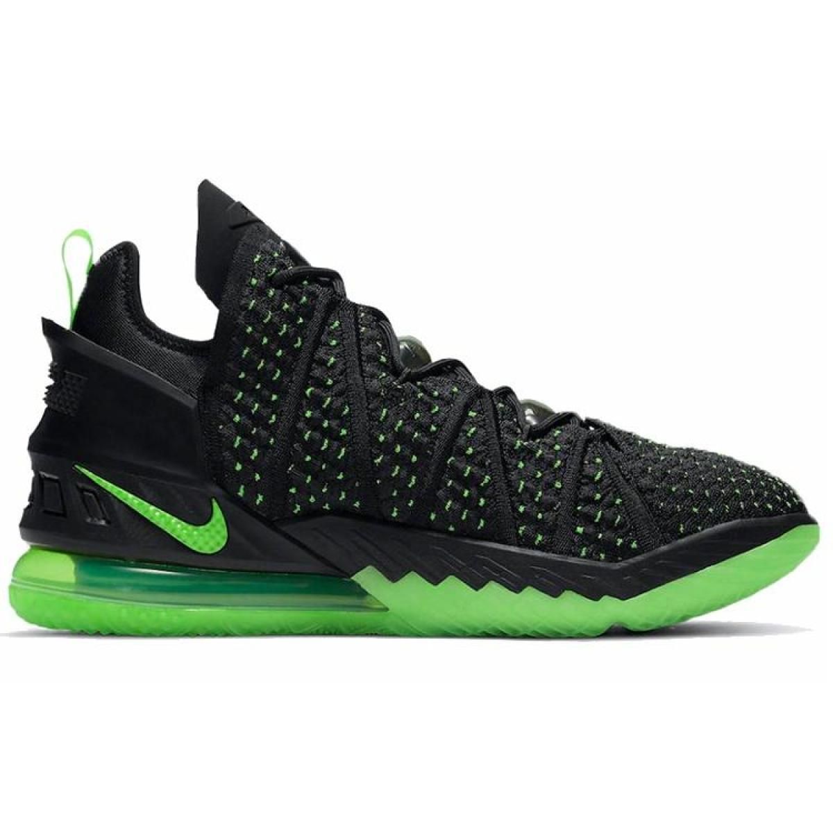Мужские кроссовки Nike Lebron 18 Black/Green/White