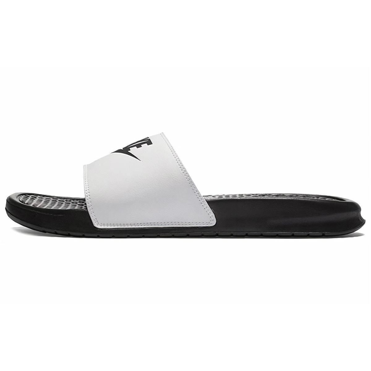 Шлёпанцы Nike Benassi "Just Do It" White/Black