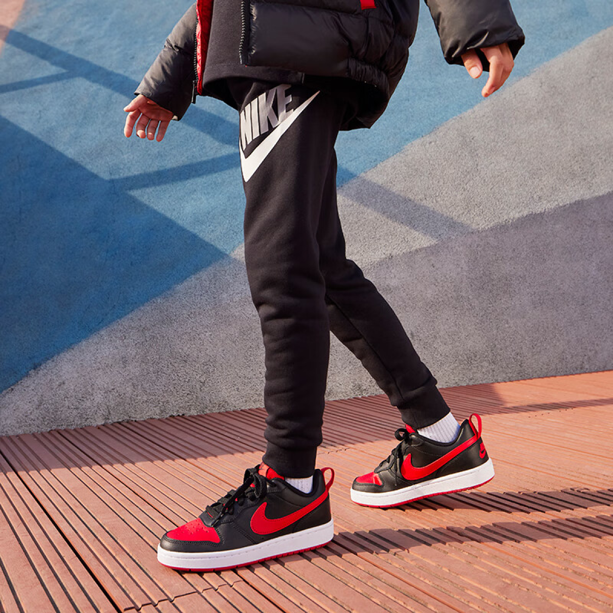 Подростковые кроссовки Nike Court Borough Low 2 Black GS