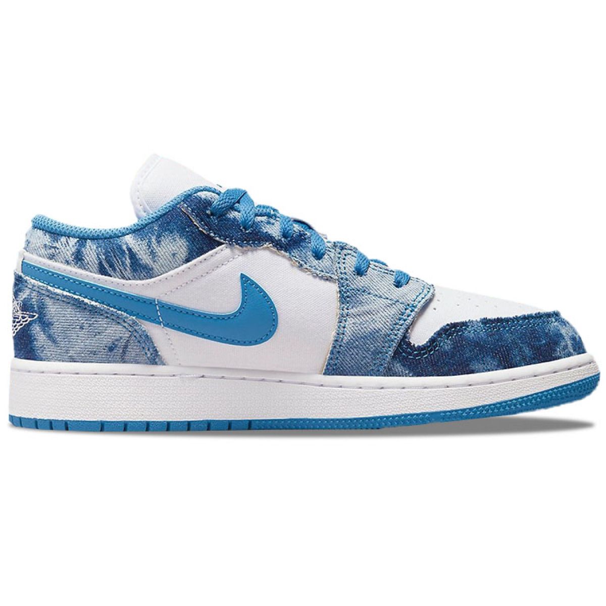 Подростковые кроссовки Air Jordan 1 Low Washed Denim GS